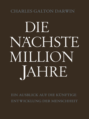 cover image of Die Nächste Million Jahre